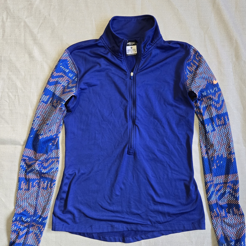 Nike Pro Dri-FIT Women's Southwest Long Sleeve Half Zip Golf Athletic Size M